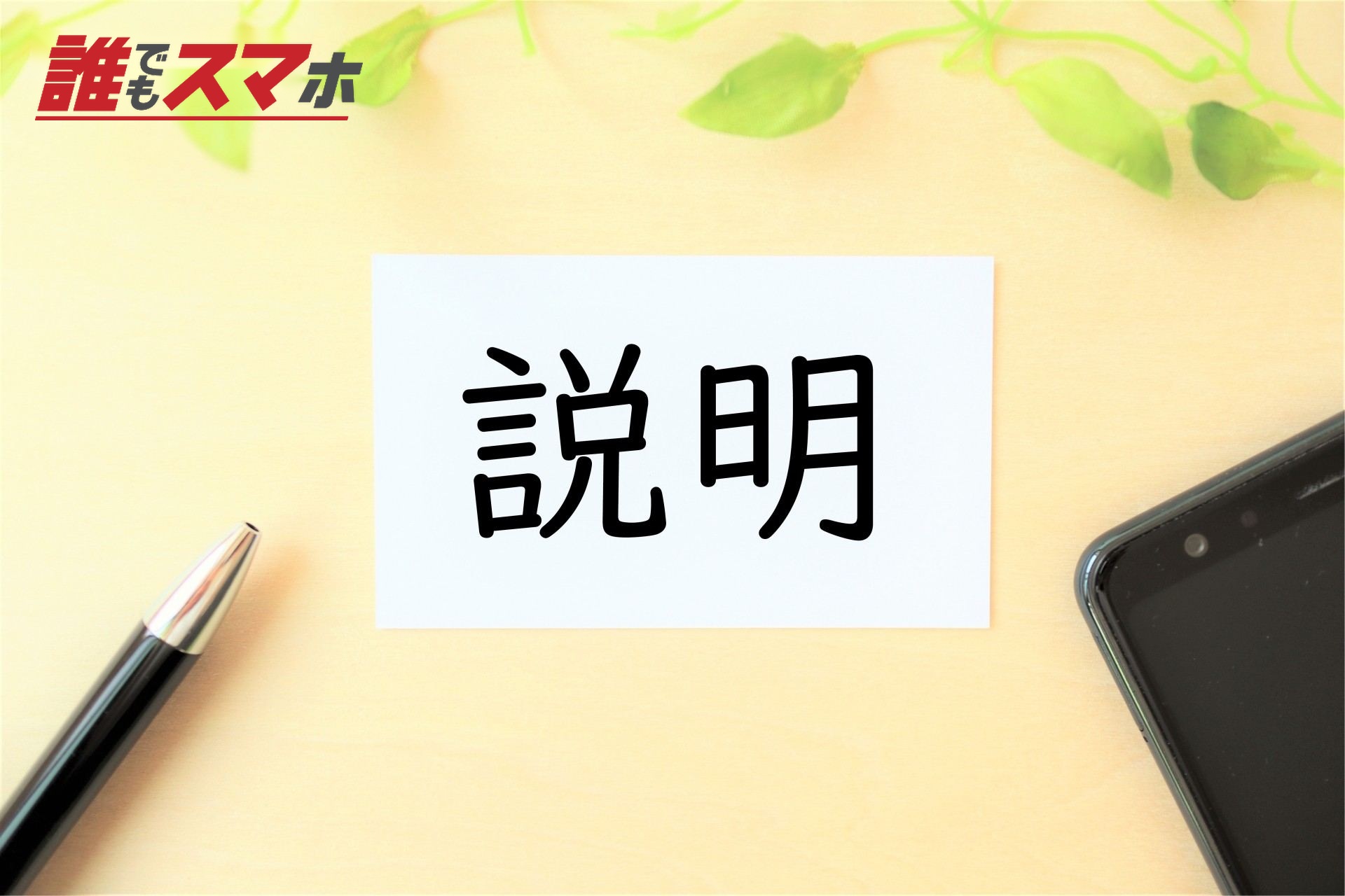 説明の文字